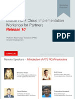 Oracle HCM Cloud Implementation Workshop For Partners: Release 10