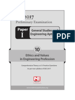 Ethics and Values in Engineering Profession PDF