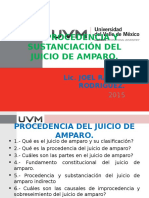 Procedencia y Sustanciación Del Juicio de Amparo