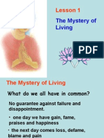 Buddhism For You-Lesson 01-The Mystery of Living