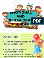 EMOTIONAL and Behavioral Report