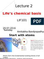 Lecture 2 - Lifes - Chemical - Basis