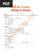 CS101 MCQs (Lecture 1-10)