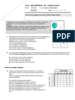 Diagrama de Venn, Árvore e Tabela Dupla Entrada - Ficha PDF