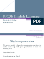 Igcse Eng Lang Punctuation