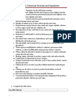 Chapter 3 Chemical Formula and Equation