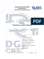 Informe de Word Sobre "Temperatura en El Medio Ambiente"