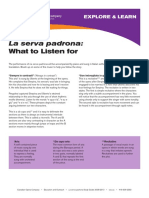 La Serva Padrona Study Guide