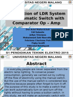 Application of LDR System As Automatic Switch