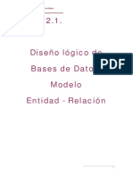 Diseño Lógico de BD - Modelo E.R