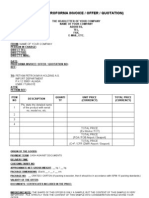 Proforma Invoice With General Conditions