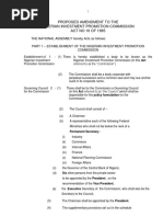 Proposed Amendment To The Nigerian Investment Promotion Commission ACT NO 16 OF 1995