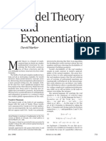 Model Theory and Exponentiation - David Marker