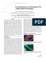 Performance Analysis and Fabrication On A Turbocharger in Two Stroke Single Cylinder Petrol Engine