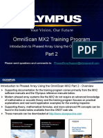 Omniscan Mx2 Training Program: Introduction To Phased Array Using The Omniscan Mx2