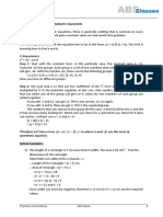 Factorization of A Quadratic Equation