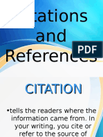 Citations and References