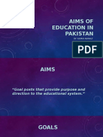 Aims of Education in Pakistan