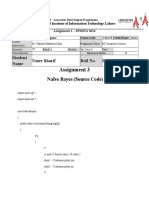 Assignment 3: Naïve Bayes (Source Code)