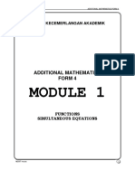 Additional Mathematics Form 4: Modul Kecemerlangan Akademik