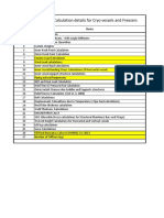 Reference Design Calculation Details For Cryo Vessels and Freezers