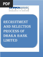 Recruitment and Selection Process of Dhaka Bank