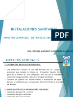 Instalaciones Sanitarias: Aspectos Generales - Sistemas de Abastecimiento