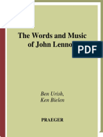 The Words and Music of John Lennon by Ben Urich, Ken Bielen PDF