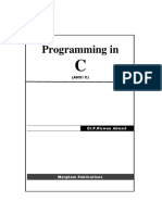 Programming in C DR P Rizwan Ahmed