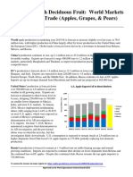 Fresh Deciduous Fruit: World Markets and Trade (Apples, Grapes, & Pears)