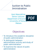 Introduction To Public Administration