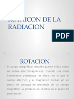 Rotacion de La Radiacion