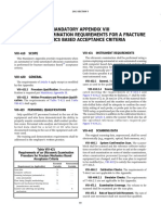 Ut Requirements For A Fracture Mechanics Based Acceptance Criteria