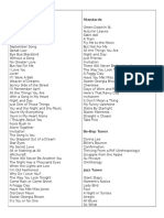 100 Tunes To Know Standards Standards