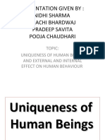 Prachi Uniqueness of Human Being