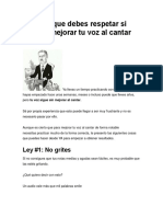 12 Leyes Que Debes Respetar Si Quieres Mejorar Tu Voz Al Cantar