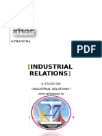 A Study On Industrial Relation