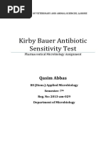 Kirby Bauer Antibiotic Sensitivity Test