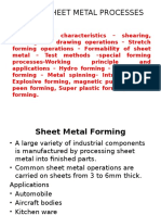 Unit IV Sheet Metal Processes