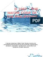 PD 1067 - The Water Code of The Philippines