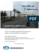 Casablanca: en Quoi Les Nouvelles Technologies Influent-Elles Sur Les Relations Centres-Périphéries À Casablanca ? - Clarisse FABRÈGES & Quentin NAM - Rapport de Mission UdM 2016