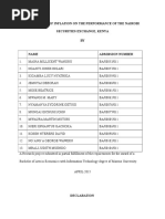 Research Project - The Effects of Inflatin On The Performance of NSE, Kenya (School Version)