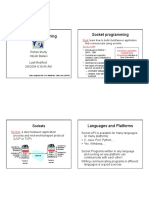 Socket Programming Socket Programming: Sockets