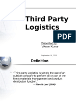 Third Party Logistics: Presented by