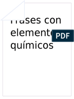 Frases Con Elementos Químicos