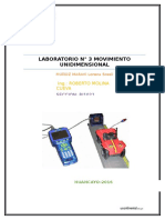 Lab #3 - Movimiento Unidimensional