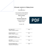 Static & Dynamic Analysis of Piping System