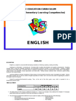 English Curriculum, Philippine DepEd