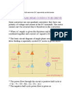 Single Phase Semi and Full Converter DC Separately Excited Motor