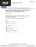 How Exactly Does Place Matter in Crime Analysis? Place, Space and Spatial Heterogeneity